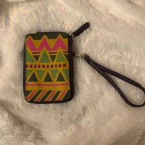 Custom Tribal painted Wallet phone case pouch